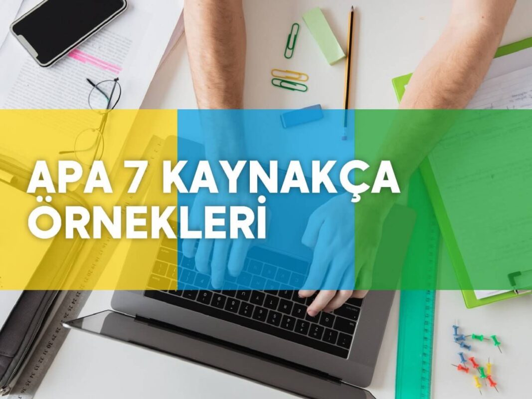 APA 7 kaynakça Örnekleri